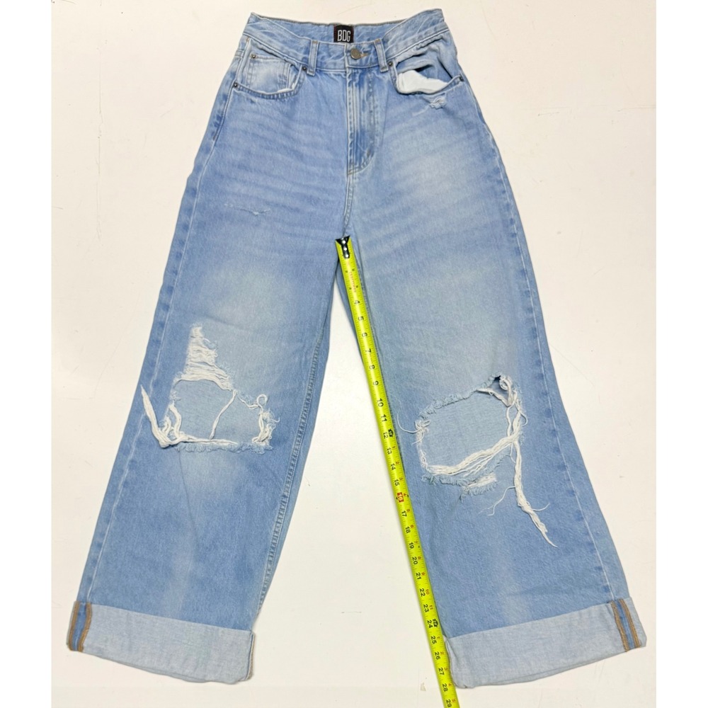BDG Urban Outfitters Skater Extra Baggy High Rise Distressed Wide Leg Jeans 26